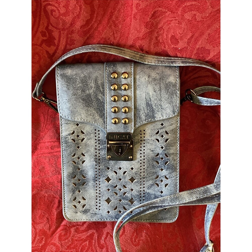 New Inicat RFID Blocking Small Crossbody Bag Blue